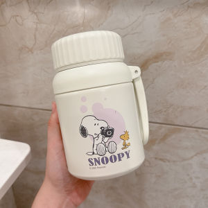 Snoopy Cartoon Cute High Aesthetic Large Capacity 2025 New Insulated Stainless Steel Tea Brewing Water Cup for Students