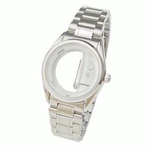 33.5mm Watch Case For NH35 NH36 34 4R Sapphire Crystal Strap Mod Parts Stainless Steel oyster