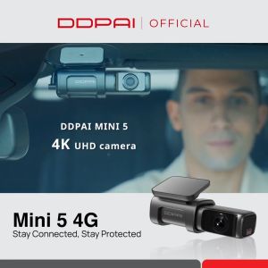 DDPAI Dash Cam Mini 5 4K 2160P HD DVR Car Camera Hidden Android Wifi 4G Connect Auto Video Recorder Dashcam