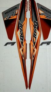 Striping Stiker Lis Bodi Motor Honda Beat Fi 2013 Merah