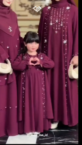 Royal Arabian Dress Anak Ceruty Payet 6-8th Gamis Dress Anak Perempuan Fashion Terbaru 2025 Kekinian