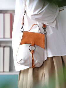 Original Canvas Crossbody Bag Womens Single Shoulder Fashionable Versatile High-End Feel Mobile Phone Bag Artistic Leisure Youth