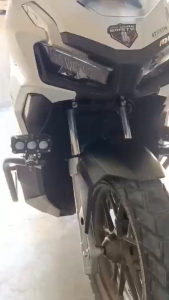 HONDA ADV 160 HALF CRASH GUARD HEAVY DUTY MATTE BLACK ADV 160 DESIGN 1PAIR MADE IN THAIIAND GT 68