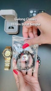 Gawung - Gelang Pria Classic Hitam Doff Bulat Retro Vintage Simple Elegan GGBCO