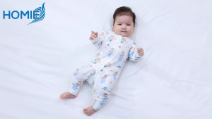 HOMIE Baby  Bamboo Long Sleeve Zipper Sleepsuit/Baby Romper/Romper/Bamboo Romper