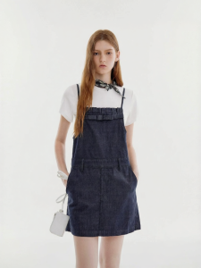 Fano | Đầm Dungaree Nơ Đáng Yêu Jean