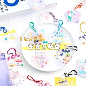 Paket Usaha Sanrio Sticker Spatula Capit Lembaran / DIY Gantungan Akrilik Momo Stiker (Isi 20 Pis )