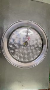 Mâm Vành Inox - Mâm Cơm Inox Cao Cấp Dày Dặn Sáng Bóng Đầy Đủ Size 44cm 48cm 52cm