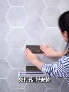 DIY Rack Bathroom Shelf Bathroom Organizer Storage Rack Organizer Shower Wall Shelf Rack for Kitchen