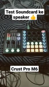 COD Crust Pro Soundcard External Live Boardcast Audio Mixer Bluetooth M6 / Alat Live Streming Youtube Karaoke Soundcard Bluetooth Alat Musik Buat Live Tik Tok Alat Suara Buat Live