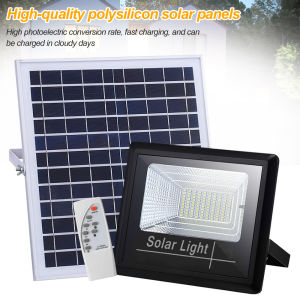 Lampu Solar LED Surya Lampu Sorot Mitsuyama Ms-96100A  Lampu Dinding Panel Surya Tahan Air Remote Control