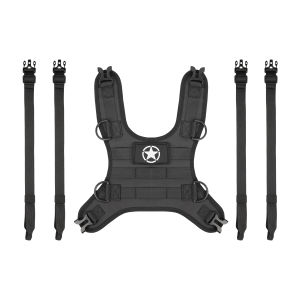 Motorcycle Fuel Tank Bag Base Vest Set Portable Molle Accessories Suitable for Universal Off-road Motorcycle Fuel Tank Kit
