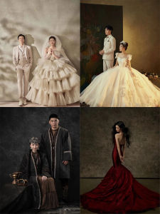 Aicheng Pure Hand Drawing Oil Painting Background Fabric Texture Particles Retro Painting Artsy Product Wedding Portrait High Definition Photography