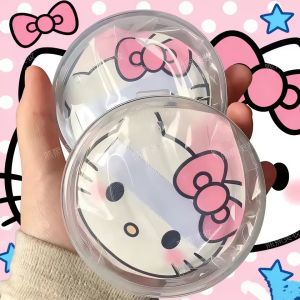 3ชิ้นแป้งพัฟรองพื้น Sanrio Hello Kitty ขนาดใหญ่รองรับการกระแทกฟองน้ำเนื้อนุ่มพัฟเครื่องสำอางพัฟลงแป้งเครื่องมือคอนซีลเลอร์แต่งหน้า