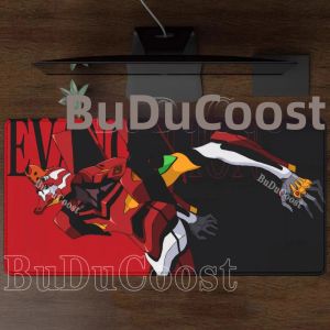 Bandai | Evangelione EVA 01 HD In Hình Lớn Miếng Lót Chuột Dành Cho Chơi Game Và Văn Phòng Cao Su Để Bàn Máy Tính Thảm Anime PC Phụ Kiện Chơi Game