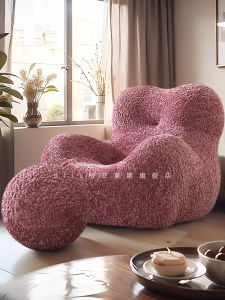 Couch Mommy Embrace Single Sofa Bedroom Apartment French Style Living Room Creamy Casual Mommy Hold Chair Fabric Couch