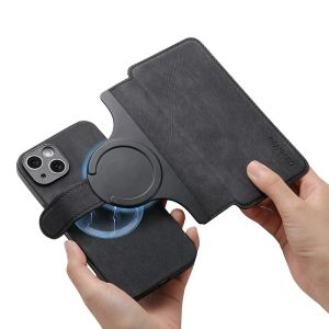 LS | Ốp Lưng iPhone Tích Hợp Ví Từ Tính 2 Trong 1 Nắp Gập Tháo Rời Được Dành Cho Pro Max Air 16 17 18 Plus 16E 17E Hỗ Trợ Magsafe Chống Xước Chất Liệu Da Ngăn Chứa Đồ Hai Lớp