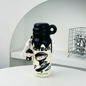 Trendy Cool Style Stainless Steel Thermal Cup 420ML for Students Boys And Girls School Use Special Cups Insulated Water Bottle