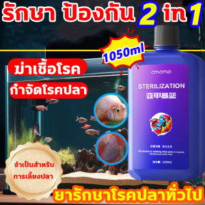 รักษา ป้องกัน 2 in 1 ยารักษาโรคปลา 1050ml จุลินทรีตู้ปลา ให้ปลามีสภาพแวดล้อมที่มั่นคงในระยะยาว จุลินทรีตู้ปลา ปกป้องปลาไม่ทำร้ายปลา น้ำยาปรับสภาพน้ำ แก้ทุกปัญหาสุขภาพของปลา จุลินทรีบ่อปลา อัตราการฆ่าเชื้อ 99.9% จุลินทรีน้ำใส ดูแลสุขภาพปลา