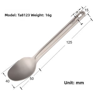 Tiartisan | Outdoor Portable Titanium Soup Spoon