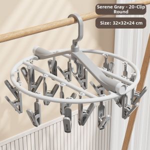 FAJIENUO | Windproof Multi-clamp Rotating Clothes Drying Rack
