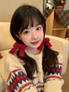 กิ๊บติดผมรูปผีเสื้อสีแดงน่ารักสำหรับผู้หญิง กิ๊บติดผมด้านข้าง สไตล์หวาน ใหม่ล่าสุด ไม่ต้องติดเพชร วัสดุผ้า ราคา 1-9.99