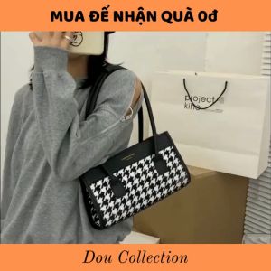 Túi Xách Kẹp Nách (Túi Đeo Vai) Thời Trang Thu Đông Họa Tiết HOUNDSTOOTH Sành Điệu - Mã XT030