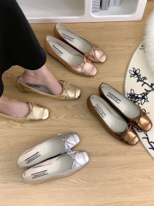 Silver Color Elevating Ballet Flat Shoes Womens Fashion Spring Autumn 2025 New Summer Small Fragrance Style Evening Shoes