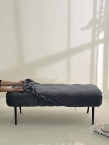 Simple Long Bench Cover Elastic Jacquard Anti-dirty Piano Stool Covers Removable Washable Long Stool Cover Dining Room Bedroom