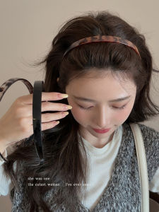 Retro Rhinestone Color Womens Hairband Anti-Slip Face Wash Hair Clip Fashionable Net Red Hair Tie for Outdoor Use