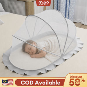 MISO Infant foldable large mosquito nets dust-resistant durable encrypted mesh design convenient storage