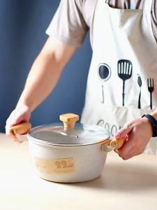 Granite Stone Non-Stick soup Pot+Lid Maifan Stone PFOA F Cookware induction Gas Periuk gas Pan