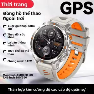 LIGE | Đồng Hồ Thông Minh Quân Sự Mới 2026 Cuộc Gọi Bluetooth 10ATM Chống Nước GPS La Bàn Máy Đo Độ Cao Khí Áp Đồng Hồ Thông Minh Thể Thao AMOLED 175 Inch Dành Cho Nam Giới