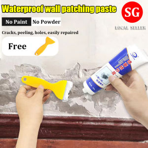 🇸🇬【SG stock】Wall repair paste repair wall paste repair wall hole wall crack nail hole repair wall paint white household putty painting Wall Repair Cracks Nail Hole Putty Falling Off DIY