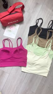 Áo bra mút đúc 031 tập yoga Gym dây mảnh vải thun lạnh mút đúc chắc chắn
