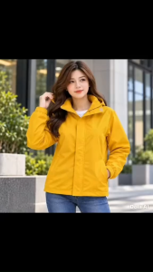 Áo Khoác Gió Nữ Trơn Vải Caro Chéo Lót Lưới Dày Dặn Thoán Khí Giữ Ấm Cơ Thể