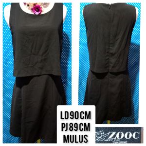DRESS KUTUNG/SLEEVELESS HITAM(ZOOC) 2