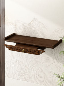 Wall-Mounted Miniature Non-wooden Buddha Niche New Chinese Style Offering Altar Base Incense Holder Shelf Residential Furniture