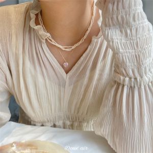 Air Multi-Layer Twin 14K Gold-Plated Pearl Necklace