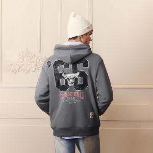 Jack Jones | New Print Cotton Loose Hooded Sweater