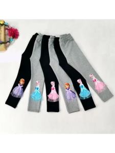 LOBER กางเกงเด็กหญิง เลคกิ้งเด็ก กางเกงเจ้าหญิงเอลซ่า กางเกงดิสนีย์ กางเกงขายาวเด็กผู้หญิง