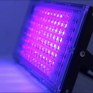 Parkson | 150W 100W 50W UV LED Flood Light 395nm 400nm EU Plug AC220V Backlight Ultraviolet Lamps Fluorescent Disco Party Stage Lighting