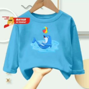 Pakaian Atasan Anak Laki-Laki/Perempuan Usia 1-12 Tahun Dolphin
