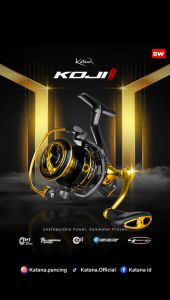 Reel Pancing Terbaru Katana Koji II Saltwater 1000-3000 dengan 11+1BallBearing dan Ratio 5.2:1 Best Product