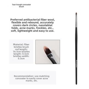 Charming Girl Concealer Brush Tear Groove Brush Covering French Lines Acne Marks Small Size Fine Concealer Brush Flathead Makeup Brush
