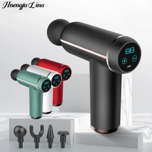 MassageGun Máy Mát Xa Điện Màn Hình LCD Mini Màn Hình Cảm Ứng Thông Minh Hit FasciaGun Để Mát Xa Cơ Bắp Cơ Thể Giảm Đau Thể Dục