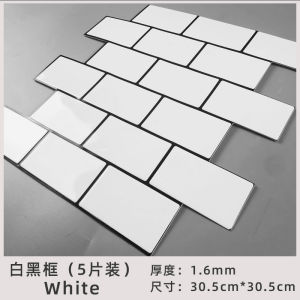 Nhựa 3D Chống Dầu Chống Thấm Nước Chống Ẩm Tự Dính Gạch Bếp Nấu Ăn Chống Khuẩn Trang Trí Tường Phong Cách Bắc Âu