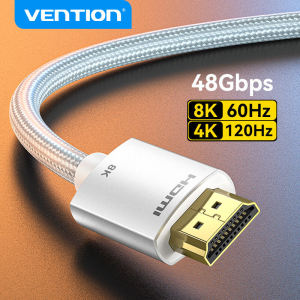 Vention HDMI 2.1 Cable 8K 60Hz High Speed 48Gbps HDMI to HDMI Cable 4K 120Hz for Laptop PC Monitor Projector PS5 PS4 HDTV 8K UHD HDMI 2.1 Cable