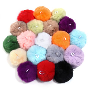 Pompom 6cm Fluffy Fur Ball Soft Pompon DIY Pompons For Keychain Sewing On Scarf Hats Shoes Apparel Craft Supplies