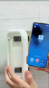 Cell Phone Holder Adjustable Sticky Wall Mount Waterproof Box Shower Bathroom Phone Stand TV Catch Up Use All Smartphones